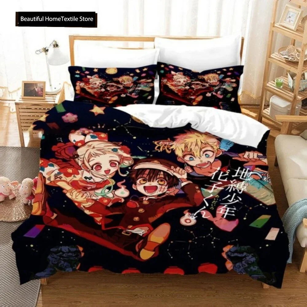 Toilet-bound Hanako-kun Bedding Set Japanese Anime Duvet Cover  Set Single Queen Full King Twin Size Boys Teens Duvet Cover