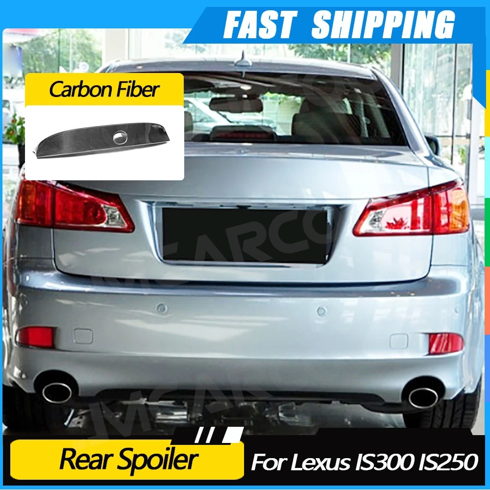 

JMCARCOOL Carbon Fiber Rear Trunk Boot Duck Spoiler Back Wing For Lexus IS300 IS250 2005-2012 Rear Spoiler Wing Body Kits