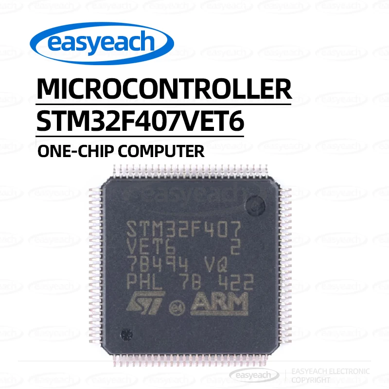 STM32F407VET6 STMicroelectronics LQFP-100 ARM Cortex-M4 32 بت متحكم MCUs