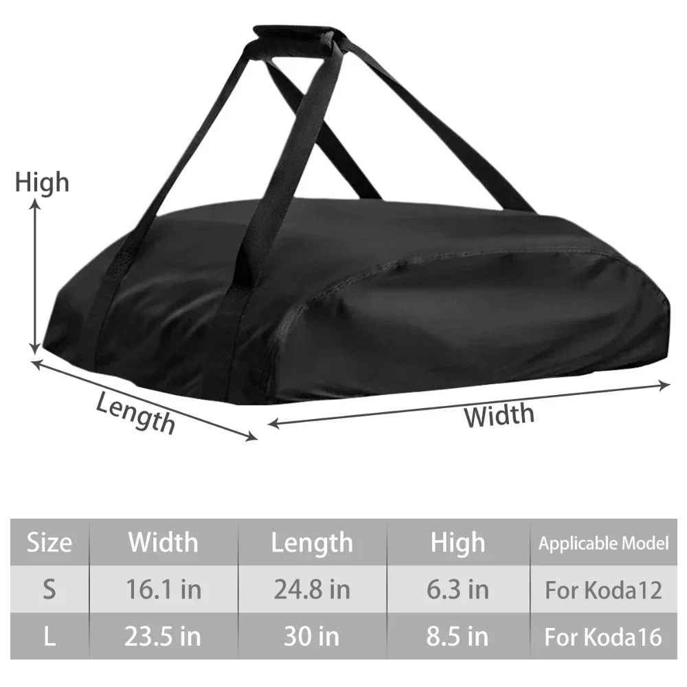 Pizza Oven Cover for Ooni Koda 12 16 Portable 420D Oxford Fabric Waterproof Pizza Oven Dustproof Covers BBQ Accessories