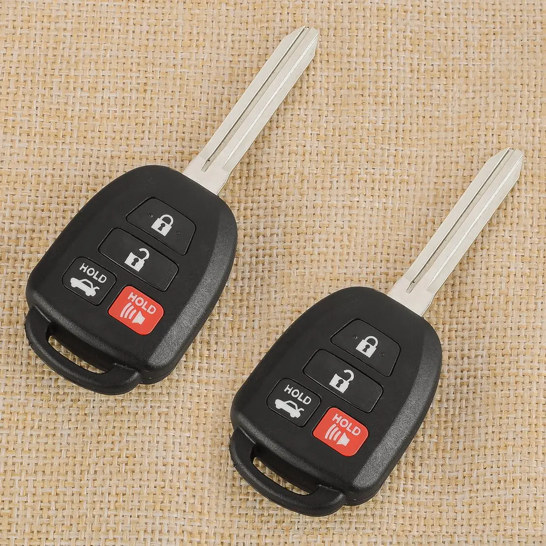 

89070-02880 2pcs 4 Buttons Smart Key Fob Keyless Entry Remote Key Shell Control Case Cover fit for Toyota Highlander Camry 2018