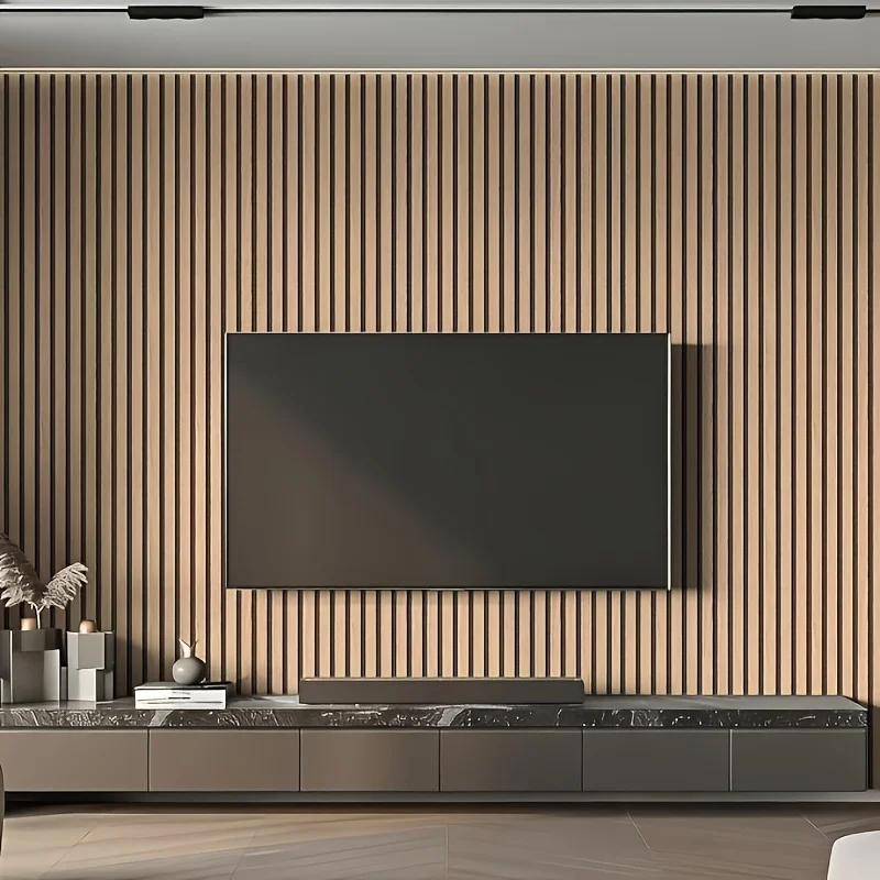 Self-Adhesive Striped Wallpaper for Renovation of Living Room And Bedroom TV Background Walls Decorative Stickers for Wardrobe