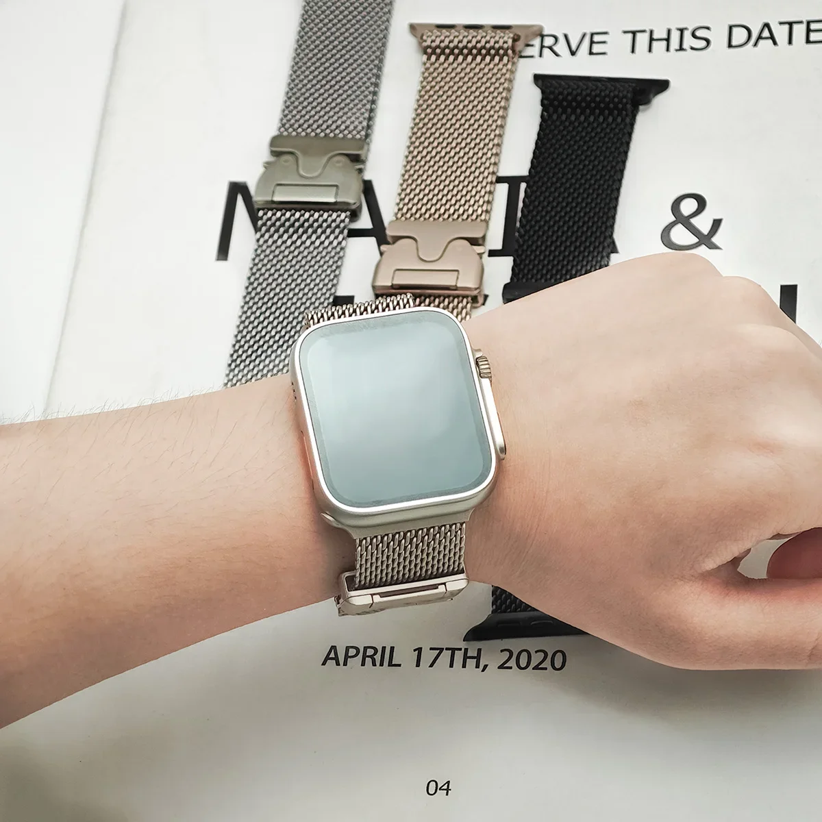 Milanese Strap for Apple Watch Band Ultra 2 49mm 44mm 45mm 41mm 42mm 46mm 45mm Loop Bracelet for Iwatch Series S10 9 7 8 5 6 SE image 2