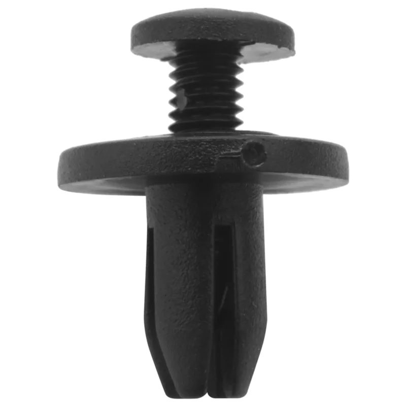 AA49 150 Uds. Clips de pasador de parachoques de remache tipo empuje de plástico de 6Mm