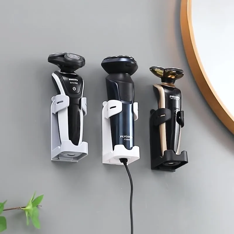 Electric Shaver Rack Wall Mounted Electric Toothbrush Rack, Shaver Storage Rack, Rechargeable Bottom - Detail 1