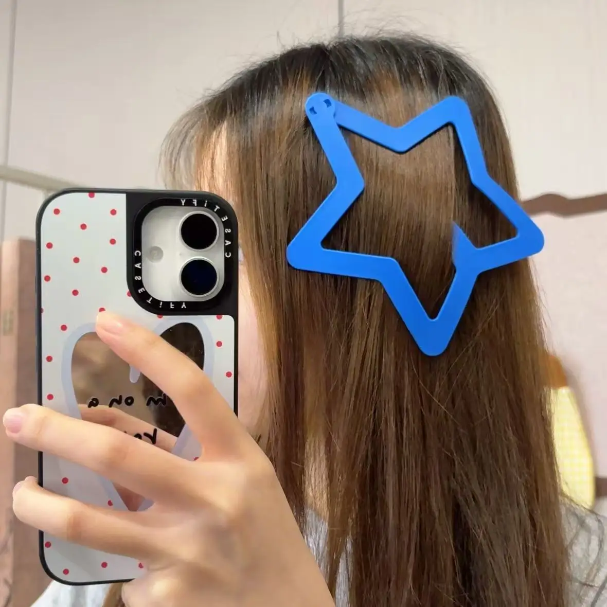 1PC Oversized Star Hair Clip Five-pointed Star Hollow Cutout Side Hair Clip For Women Sweet Girl Photo Prop Funny Giant Barrette