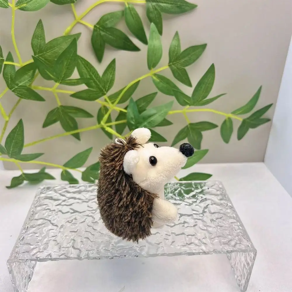Soft Stuffed Hedgehog Keychain 10CM Plush Keyring Cute Decor Adorable Design Small Pendant Creative Keychain Birthday Gift
