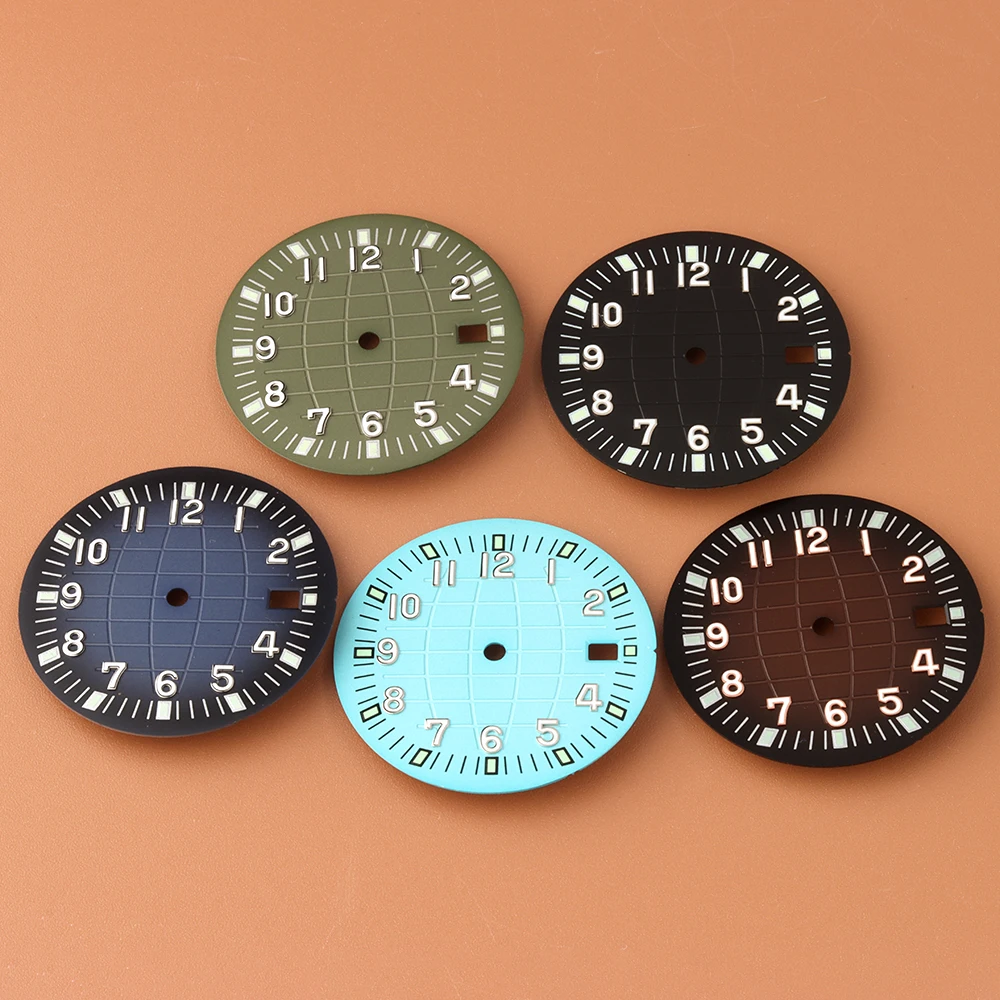 

31.5mm Watch Dial Green Luminous For AQUANAUT Nautilus NH35 NH36 Movement 316L Steel Watch Face Modification Accessories Parts