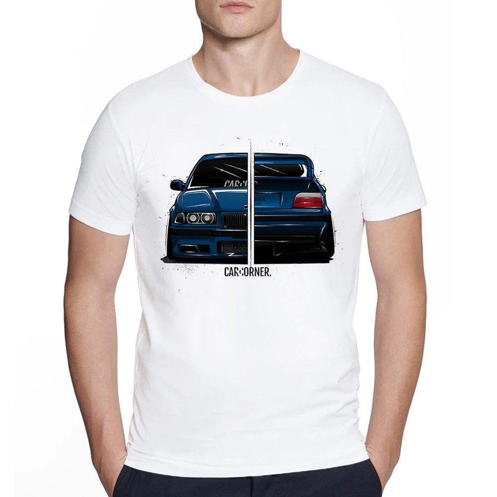 

Vintage Germany EUDM E34 M5 E36 M3 Print T-shirt Harajuku Men Women Summer Casual Hip Hop streetwear Boy Old School Tops Tees