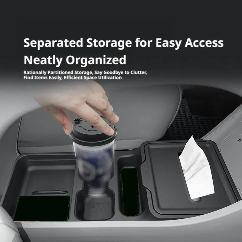 Car Under Center Console Storage Box For Geely EX2 EMAS 5 Geome Star Wish 2025 2026 Lower Center Console Interior Accessories view 5