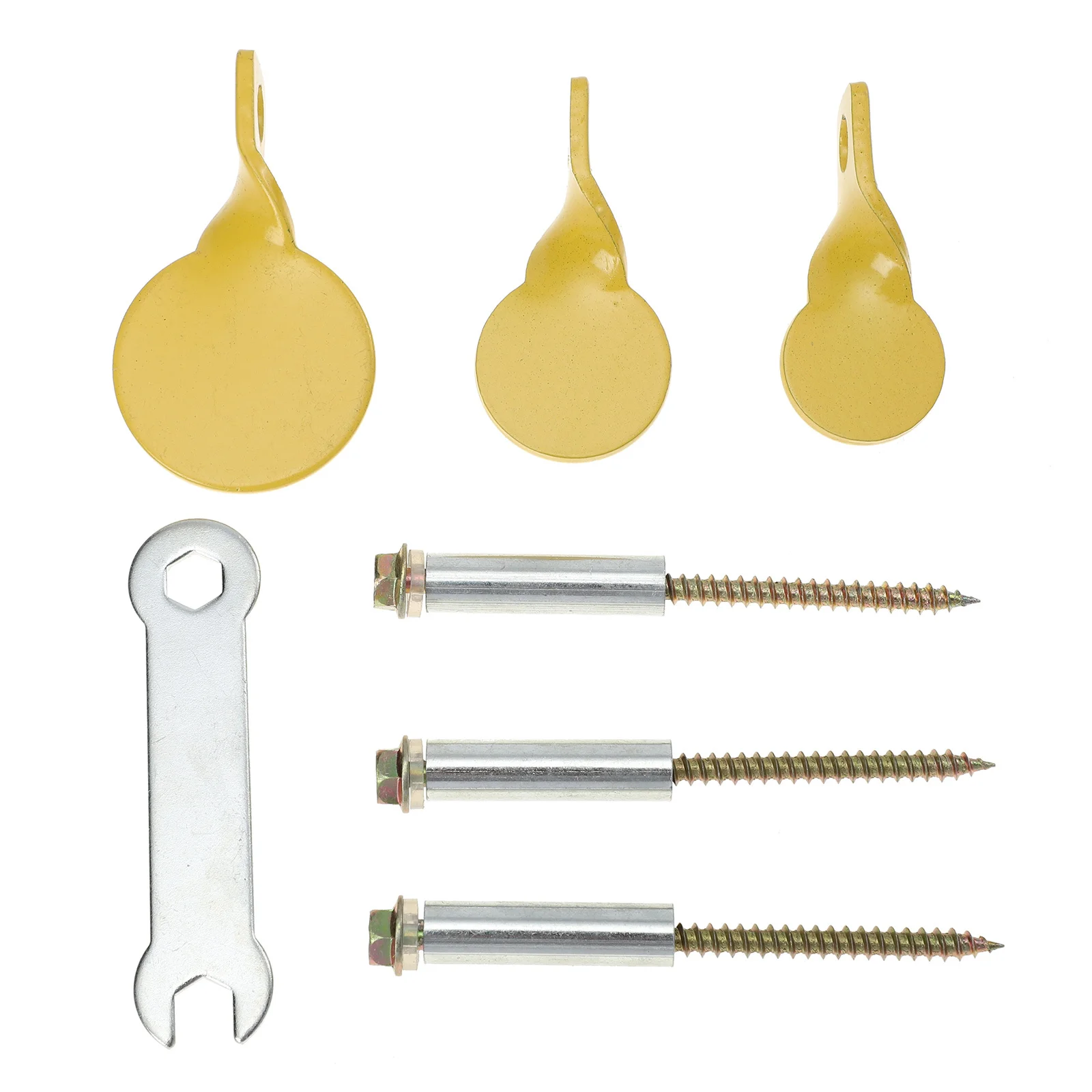 مجموعة واحدة من أدوات الهدف الصغيرة المصنوعة من الفولاذ المقاوم للصدأ لعبة التدريب على الرماية أهداف معلقة صغيرة #6