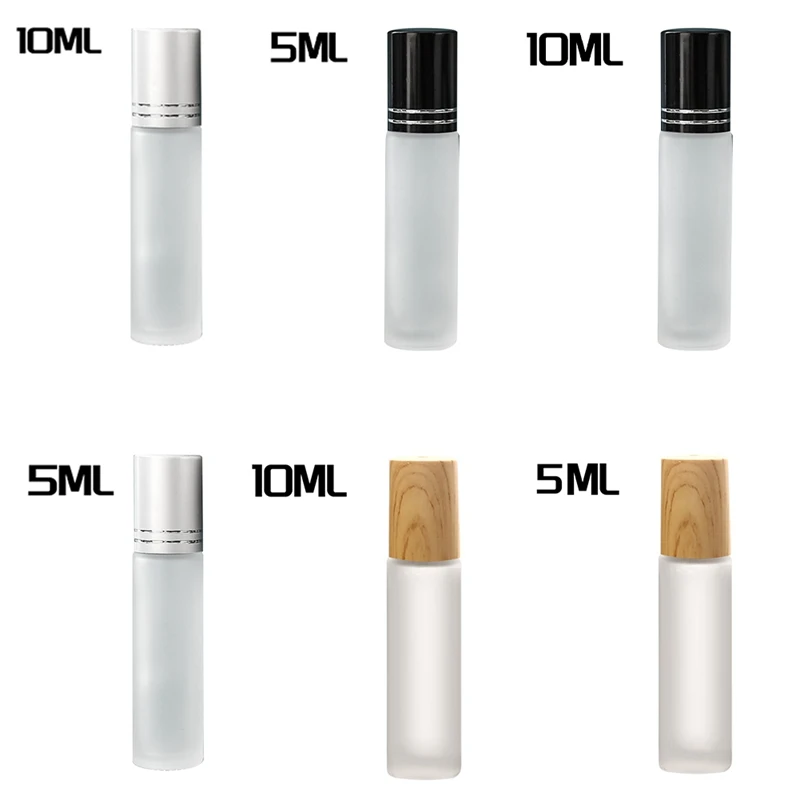 10Pcs Roll-On Bottle Small Cosmetic Packing Perfume Bottles Liquid Container Roll-On Bottle For Travel