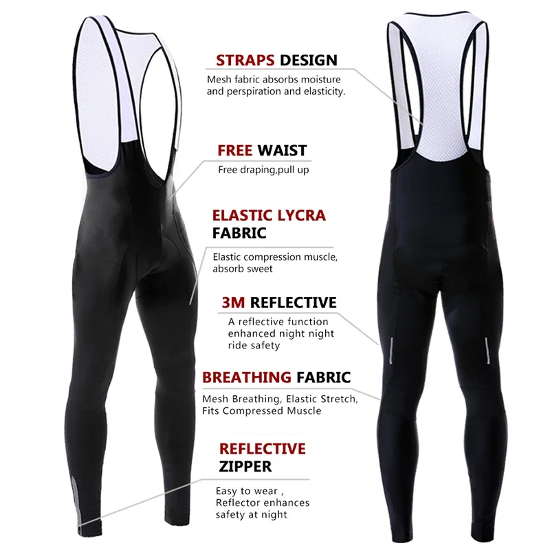 X-Tiger Cycling Bib Pants With 5D Coolmax Pad Fall Comforts Riding Bike Trousers Mountian With Venting Hole Bicycle Bib Pants