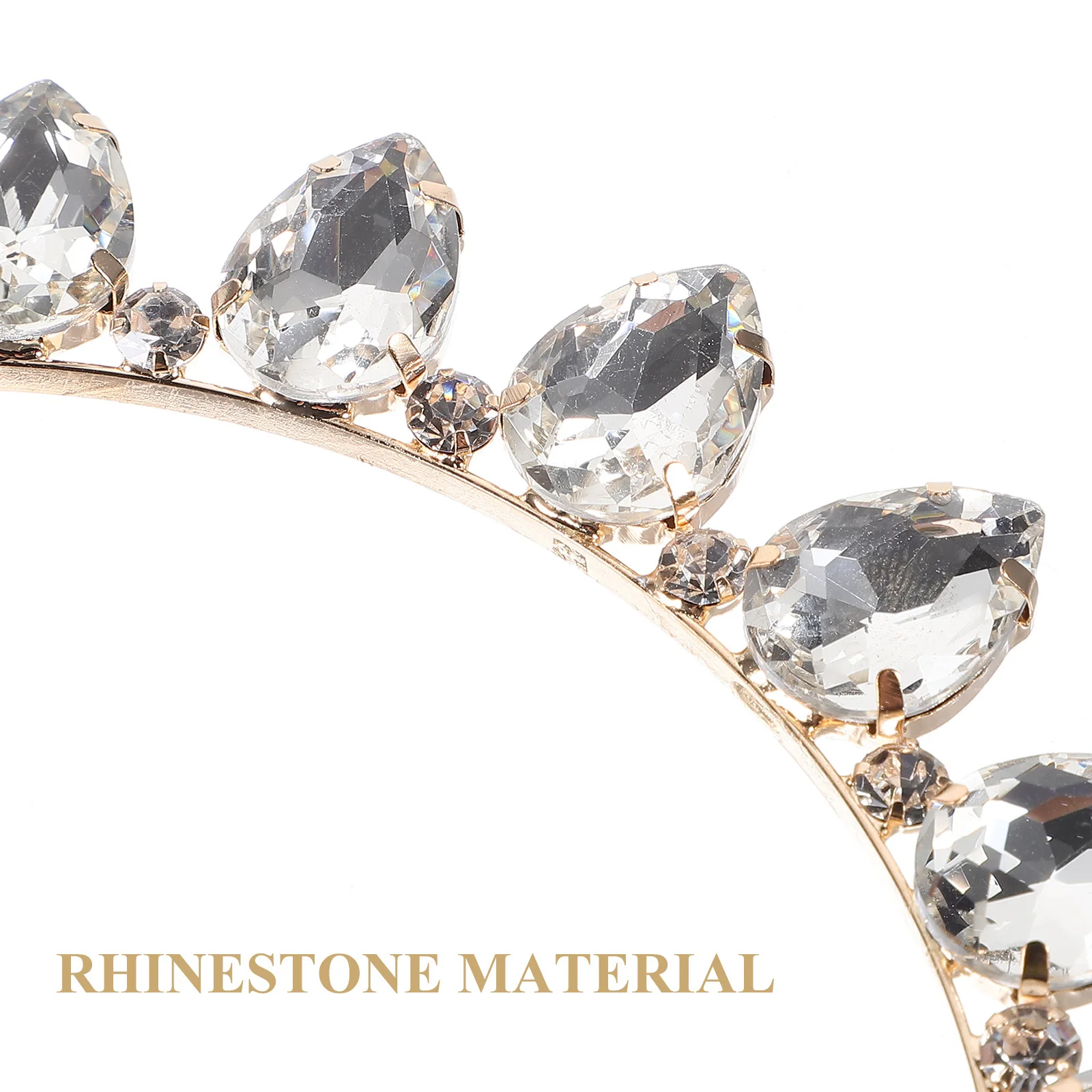 Ikat Kepala Berlian Imitasi Wanita Ikat Rambut Kristal Aksesori Hiasan Kepala Pesta Berkilau Desain Menarik Ikat Rambut Anak Perempuan