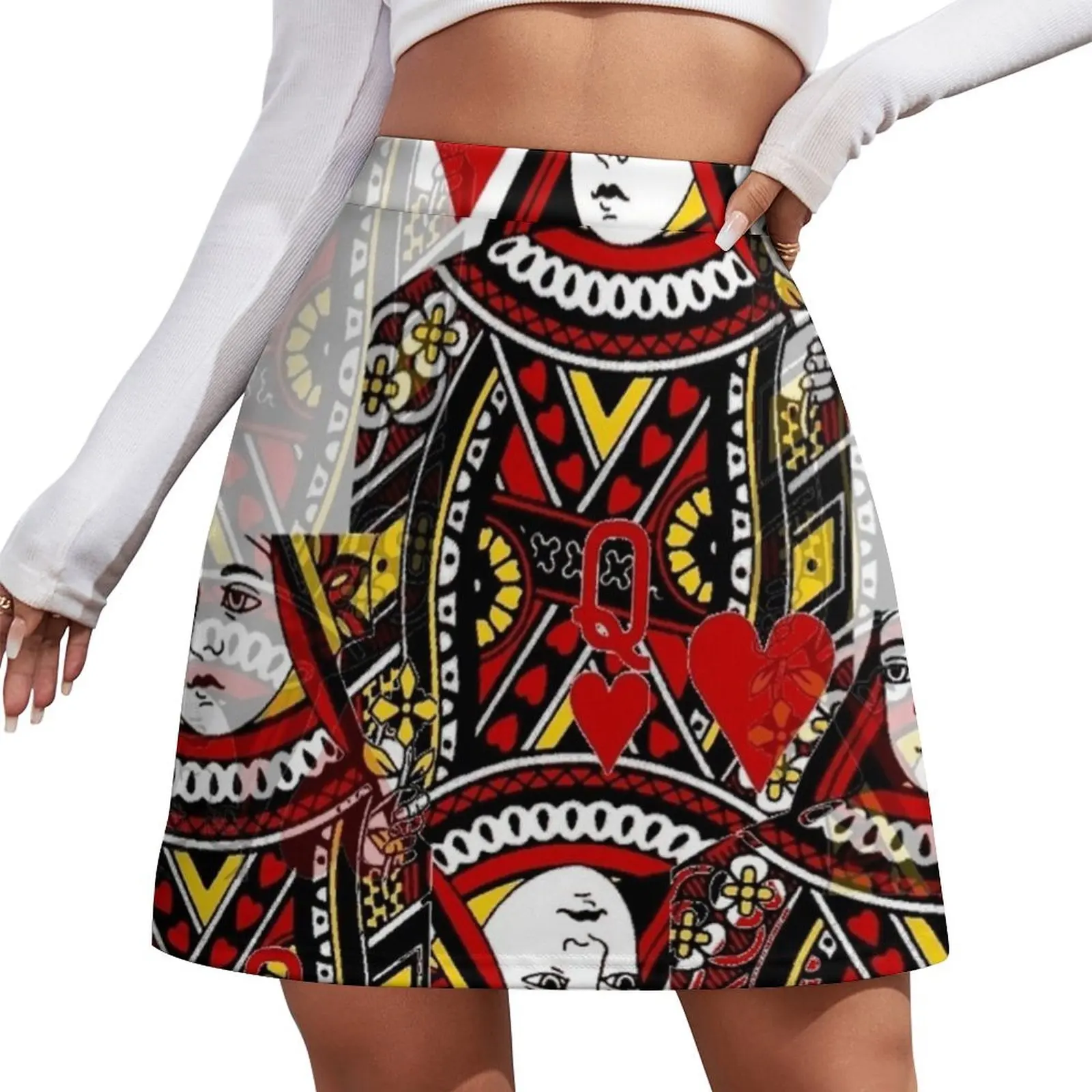 

QUEEN OF HEARTS Mini Skirt new in clothes 90s aesthetic