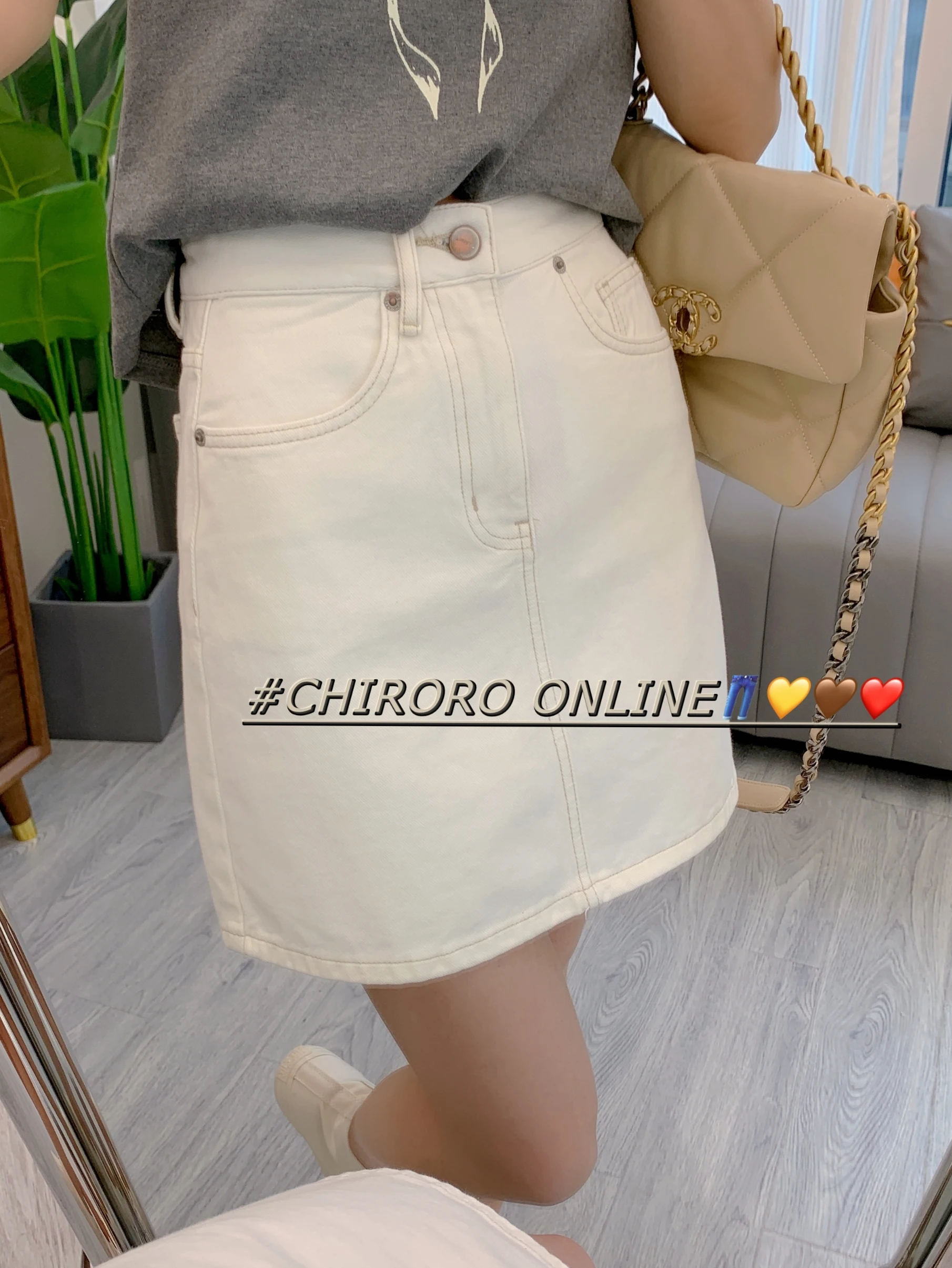 

Джинсовая юбка Xiaofan с высокой талией, А-силуэт, женская, укороченная, белая, летняя, новая, из 100% хлопка, для похудения