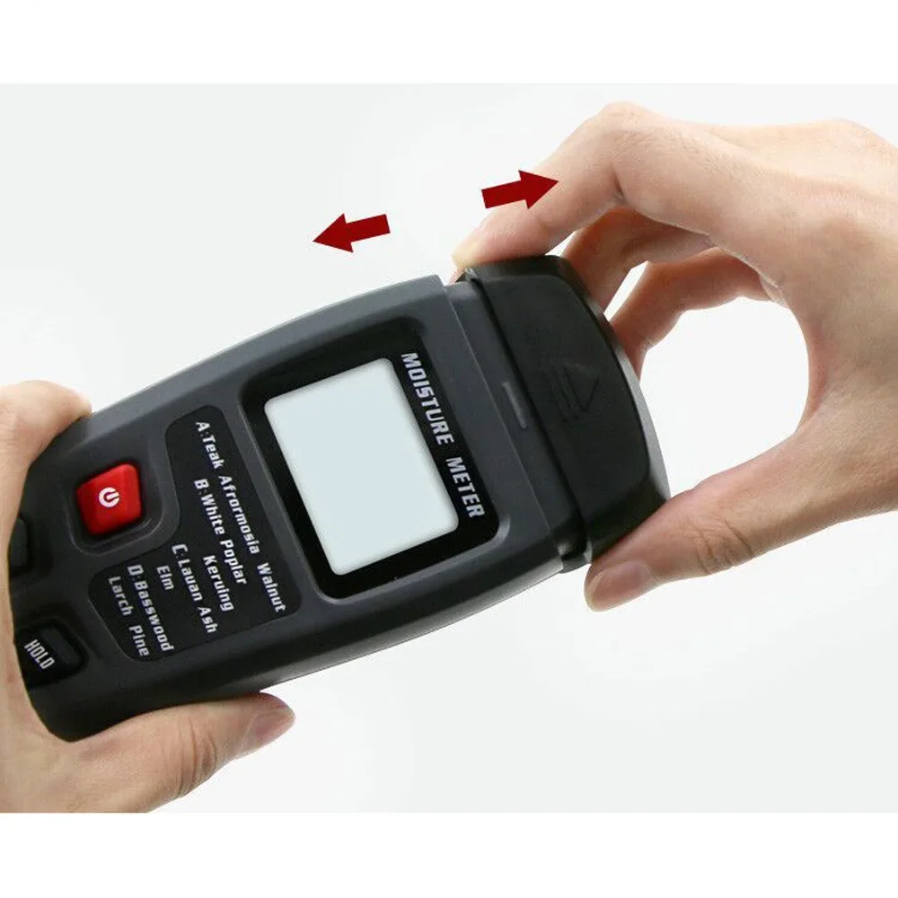 Digital Professional 0~99.9% Wood Moisture Meter Hygrometer Timber Damp Detector Tree Density Digital Wood Humidity Tester LCD