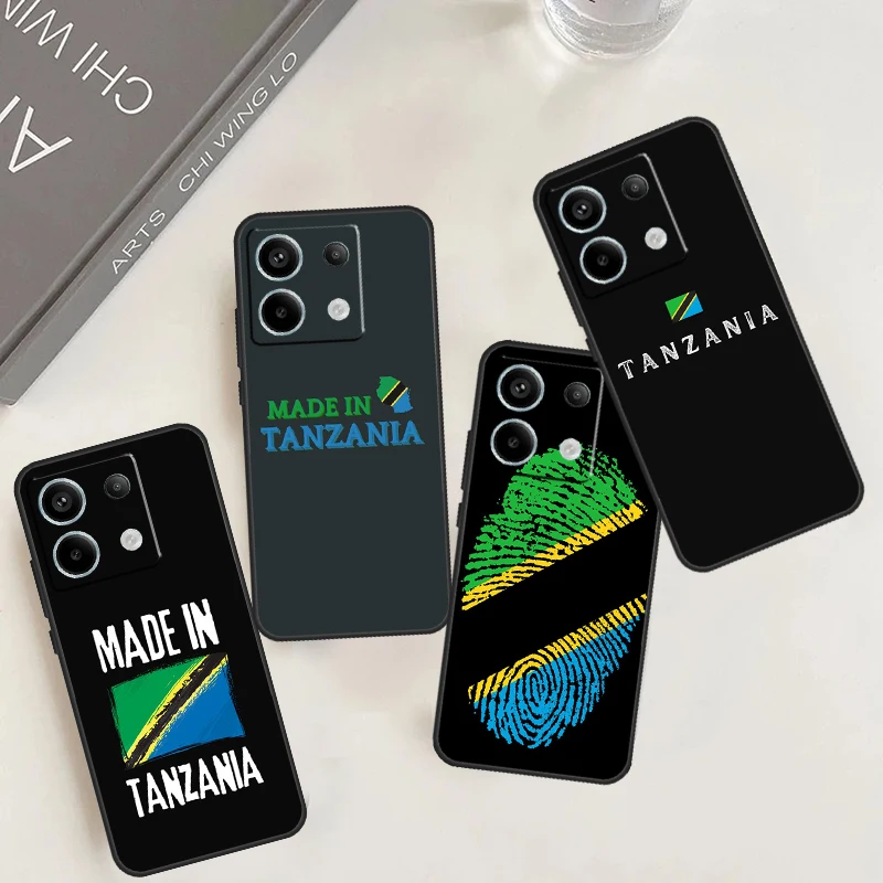 Tanzania National Flag Case For Xiaomi Redmi Note 13 11 8 9 10 12 Pro 12S 11S 10S 9S Redmi 13C 9C 10C 12C Cover