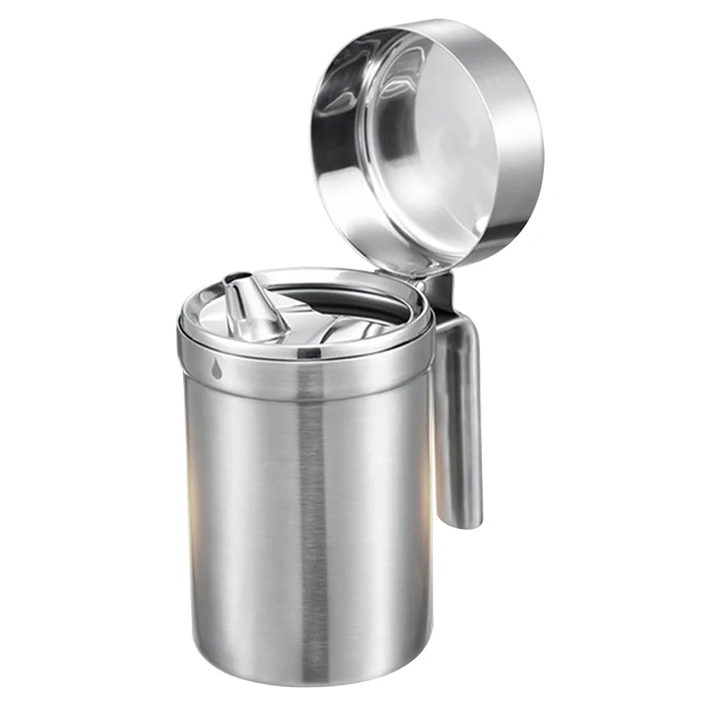 

Бутылка для масла из нержавеющей стали, герметичная крышка-дозатор, идеально подходит для уксуса, контейнер для соуса, бутылка для уксуса, дозатор масла