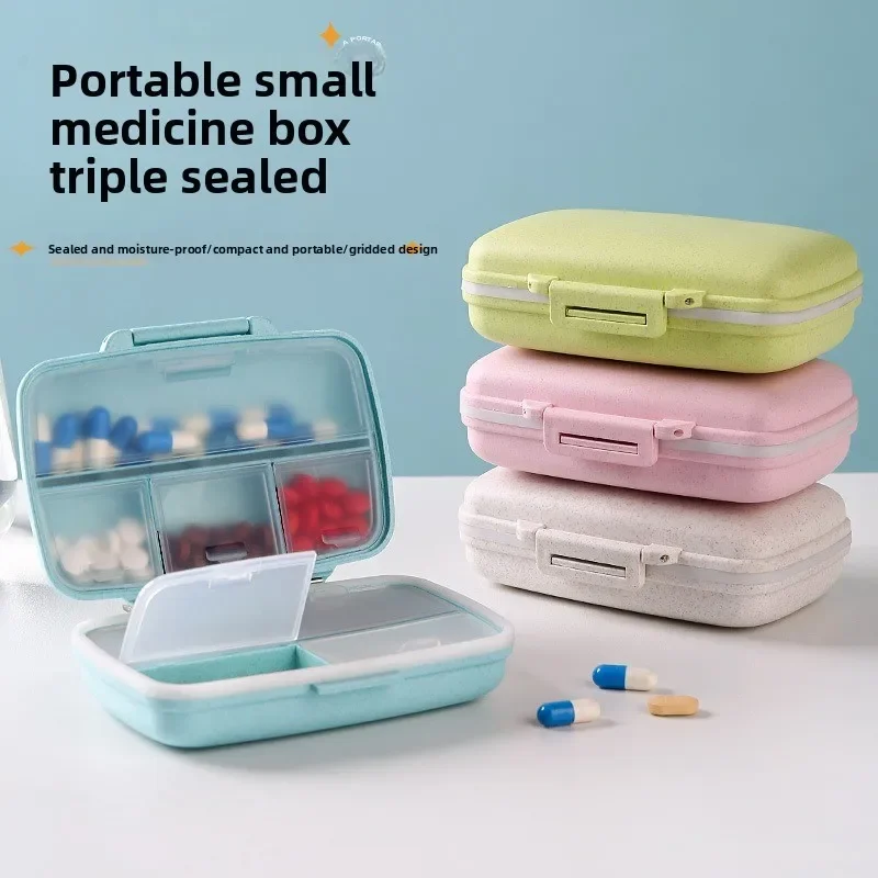 8-grid Medicine Box, Travel Seven Days A Week, Sealed Moisture-proof Small Medicine Box, Sub-packaging Medicine Storage Box