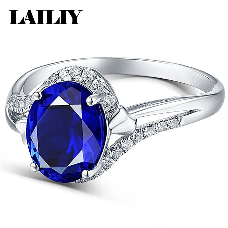 925 Sterling Silver Diamond set Natural Tanzanite Blue Gemstone Double Heart Adjustable Ring for Women Fashion Jewelry