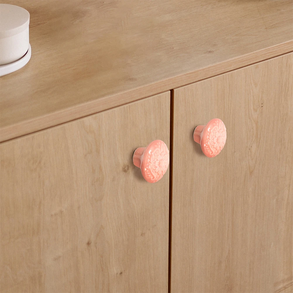 

10 Pcs Cabinet Door Handle Retro Drawer Knobs Furniture Pull Porcelain for Cabinets Kitchen Handles