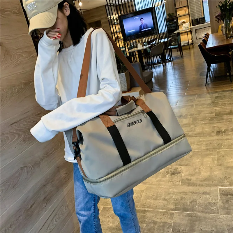 

Travel Bag Handbag Short Trip Large Capacity Sports Running Multifunctional Crossbody Fitness Bag Luggage Bag Travel Duffels