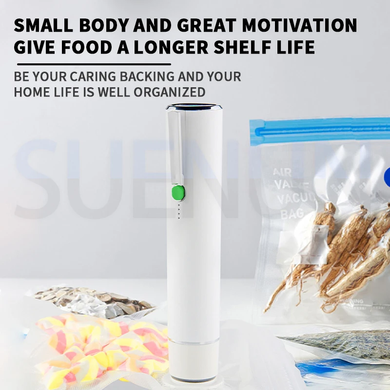 التلقائي الغذاء فراغ السدادة المطبخ تخزين المواد الغذائية آلة الحفاظ على آلة تغليف الفراغ المحمولة