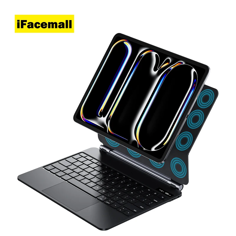 Волшебная клавиатура для iPad Pro 11, 10,9 дюймов Air 4 5, планшет, ноутбук, умная клавиатура, чехол с магнитной подсветкой, тачпад