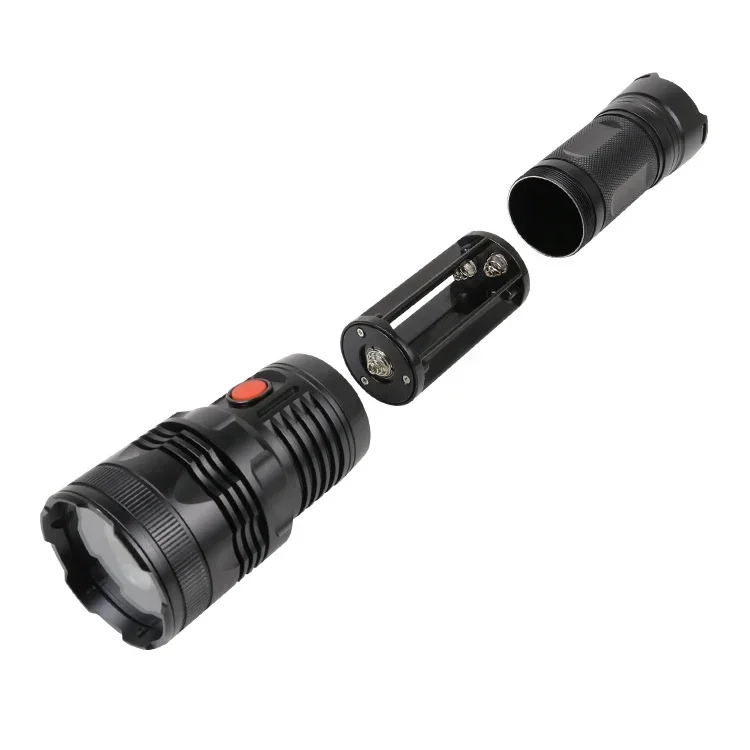 Portable Hunting Torch Black Long Range Super Bright Powerful 1000 Lumens Tactical lase usb Rechargeable Led Flashlight