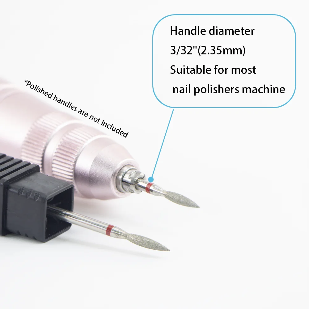 قطع مثقاب أظافر ماسية ، قاطع طحن ، لقمة طحن ، مانيكير وباديكير ، مثقاب بشرة نظيف ، ملفات أظافر كهربائية ، 1 روض #3