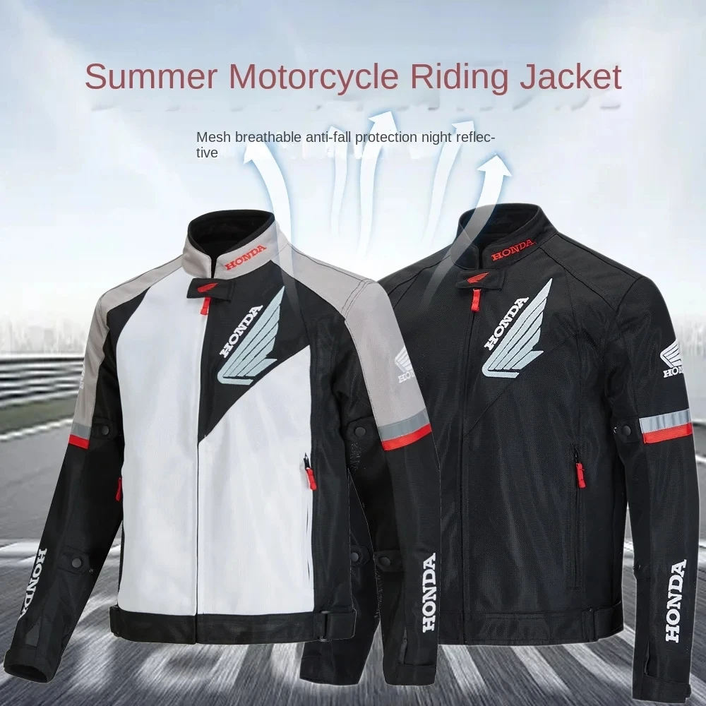 

Men's Biker Jacket Mesh Jacket Anti-Fall Motorcycle Rider Racing Clothes Motorcycle Travel Rally Breathable Protective