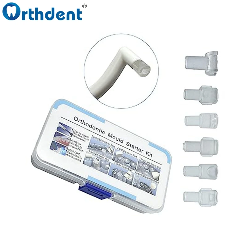 6 sztuk/zestaw dentystyczne akcesoria ortodontyczne forma wtryskowa Mini orto formowanie guzików zestaw startowy narzędzia stomatologiczne