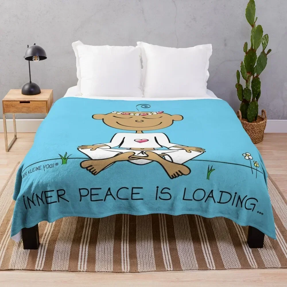 

Inner Peace Is Loading Throw Blanket Wrinkle Resistant Lightweight Blanket