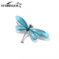 Resin Brooches Dragonfly for Women Unisex Multi-color Metal Pin Insect Fashion Party Party Friends Gift Jewelry