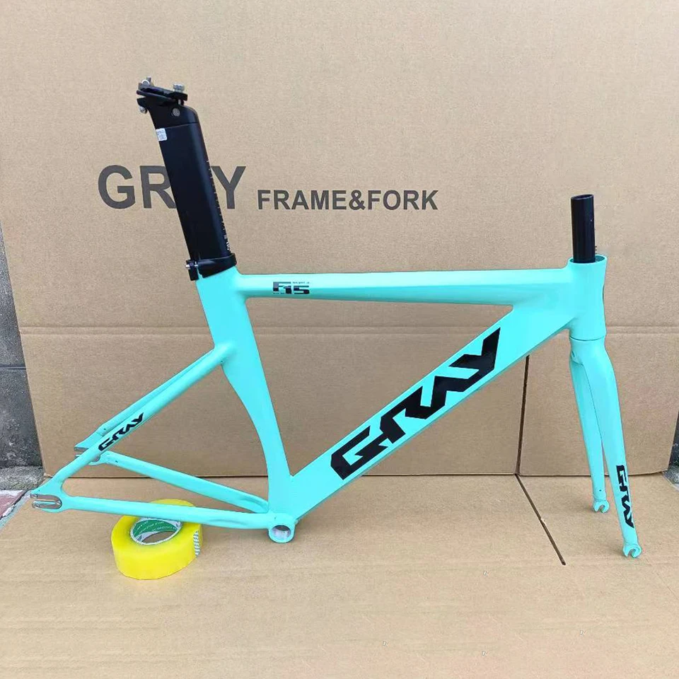 カーボンファイバーバイクフレーム,アルミニウム合金フォーク付き