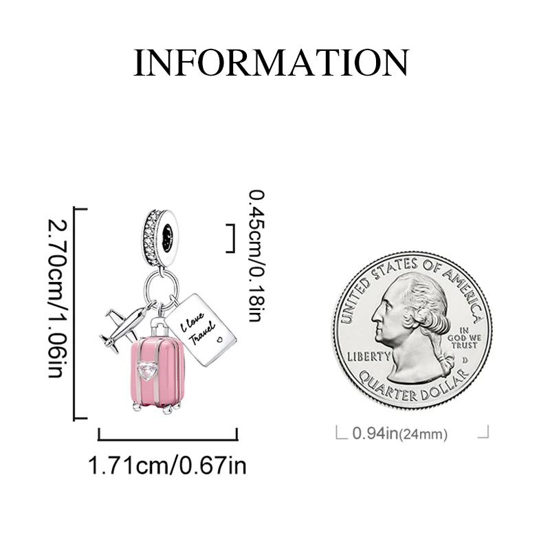 925 فضة الحديد لطيف الوردي جرو سحر الخرزة سوار ذاتي الصنع قلادة صنع هدية من المجوهرات الجميلة عالية الجودة #4