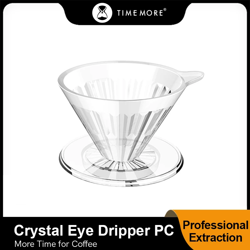 TIMEMORE قابلة لإعادة الاستخدام القهوة المنقط PC كوب مرشح مقاومة للحرارة تحويل القهوة كوب مرشح إرسال 10 قطع من ورق الفلتر