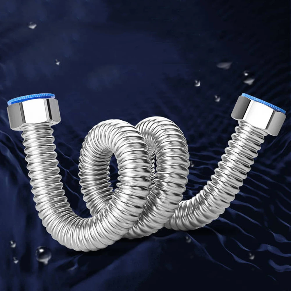 3/4 Inch 1 M Water Intake Hose -20°C-200°C Electroplating Connecting Hose For Gas Water Heaters Wall Mounted Boilers Fasteners