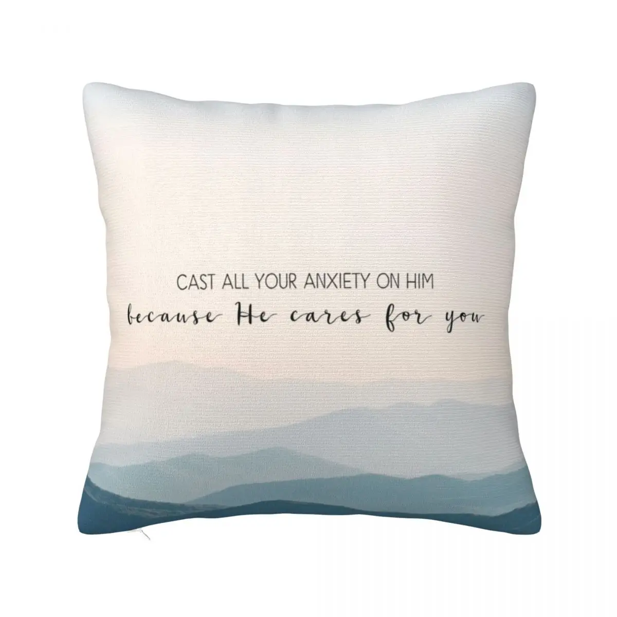 

Christian Bible Verse Quote - Anxiety Throw Pillow Pillowcases Cushion Covers Sofa Decorative Cushion Cover Pillows Aesthetic