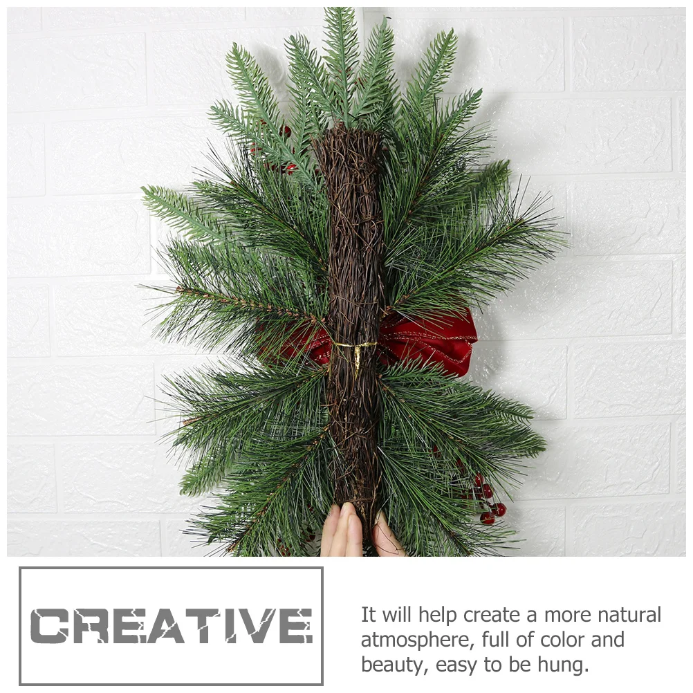 

Christmas Wreath Pendant Staircase Garland Xmas Door Decoration Hanging Ornament Party Decor Festive Wall Decor