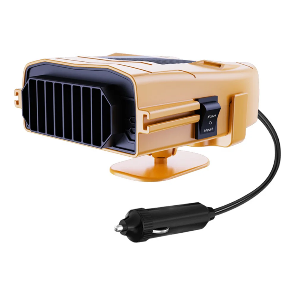 Dashboard Fan 12V Car Heater 360 Adjustable Bracket Heating And Cooling Low Noise Operation Quick Installation For Cars
