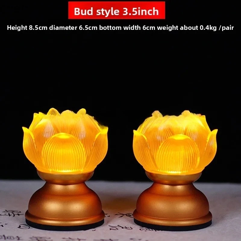 Charging Plug-in Dual-use Buddha Hall Lamp Eternal Light Ornament Buddha Altar Ornament Guanyin Buddha Offering Ornament