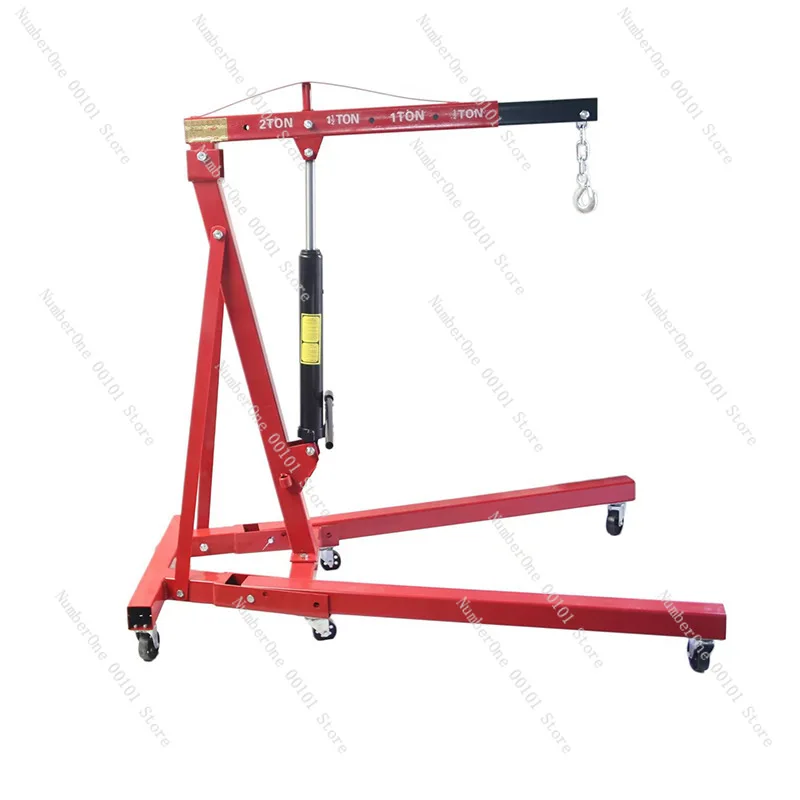 Engine small crane single arm crane 2 tons auto repair folding crane hydraulic car engine hanger can be customized