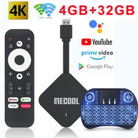 MECOOL KD2 Android 11 TV Stick Amlogic S905Y4  Google Certified Media Player 4G 32G  DDR4 Androidtv 5G WiFi Prime Video TV Stick