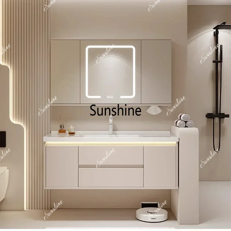 Mirrors Storage Muebles Para El Hogar Maderaa Home Furniture Ceramics Toilet Cabinets Washbasin Vintage Vanity Light Cabinets