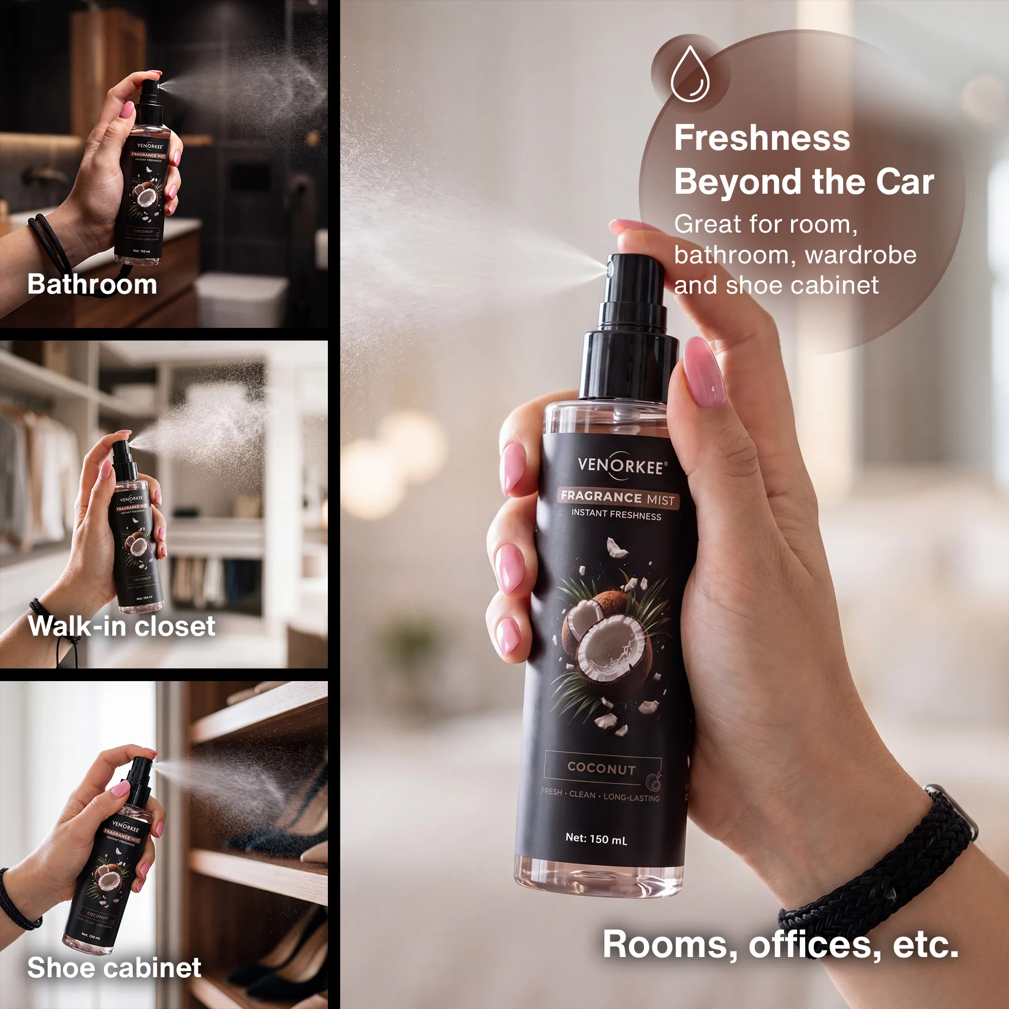 150ML Multi-Duft Duftspray Tragbarer Lufterfrischer für Auto und Zuhause Langanhaltender Romantischer Duft Atmosphäre – Detail 10
