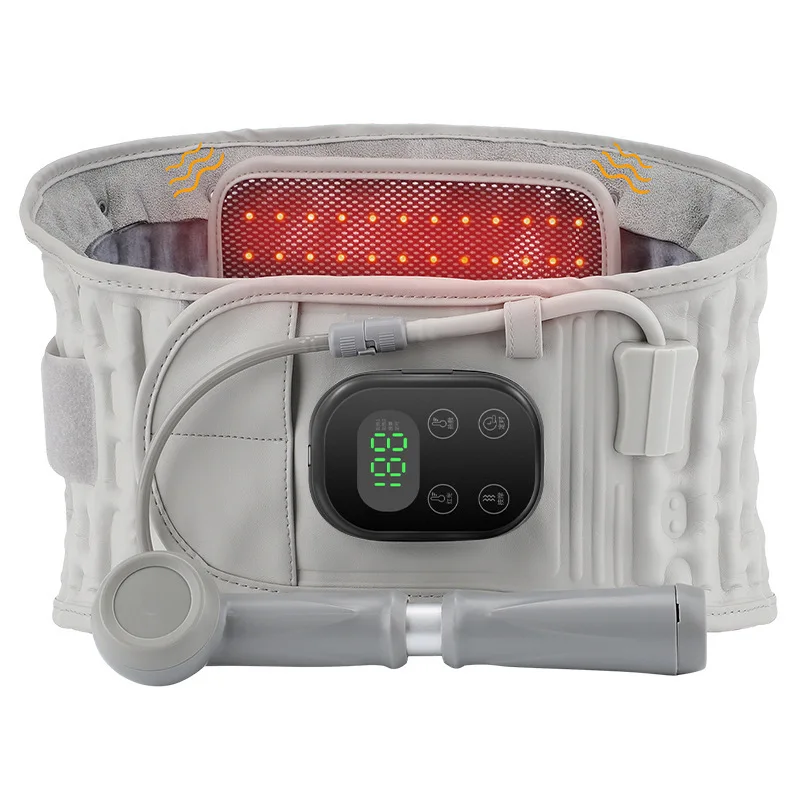 

Нагревающий пояс для спины с подушками безопасности, надувной массажный пояс-бандаж для талии с вибрацией, согревающий пояс для живота, поддержка поясницы