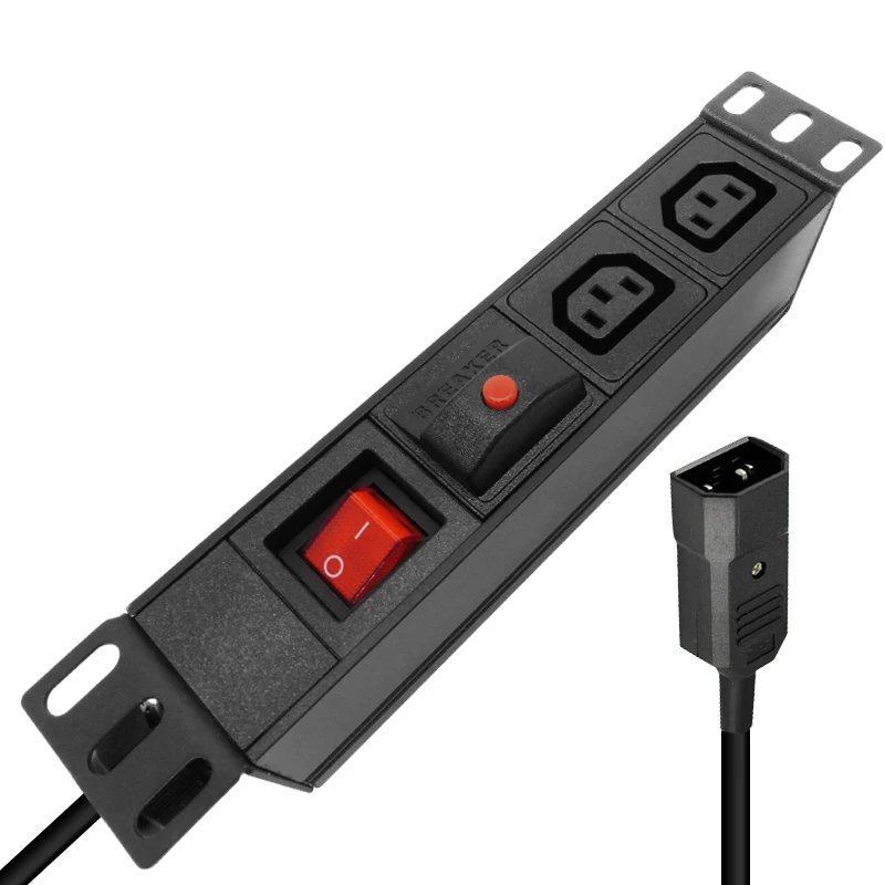 Блок распределения 2AC C13 с защитой от утечек, сетевой шкаф с удлинительным шнуром 2 м, вилка стандарта Великобритании, ЕС, США, C14, Австралии