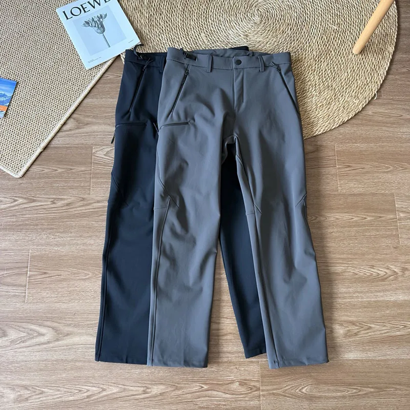 

Мужские уличные походные брюки на флисовой подкладке, удобные универсальные эластичные удобные ветрозащитные теплые длинные брюки для кемпинга